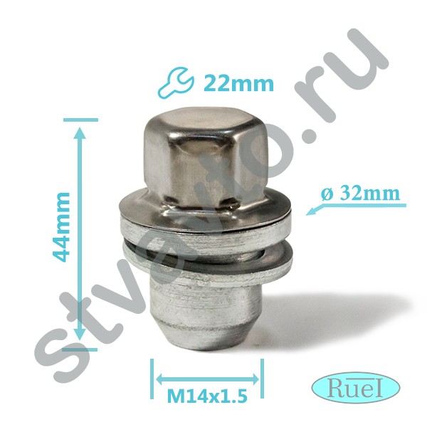 ГАЙКА ЛИТОГО КОЛЕСНОГО ДИСКА LAND ROVER DISCOVERY III (04-09), DISCOVERY IV (09-16), RANGE ROVER III