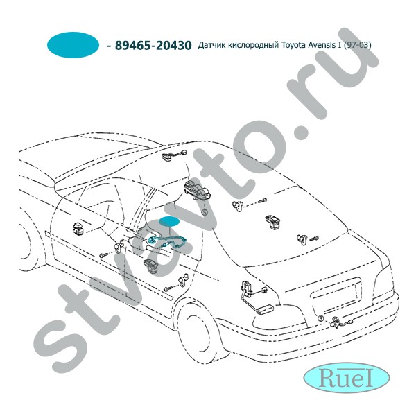 ДАТЧИК КИСЛОРОДНЫЙ TOYOTA AVENSIS I (97-03)