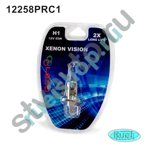 Лампа галогенная H1 XENON VISION, 12V  55W  5000К